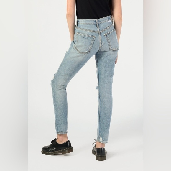 Boyish Slim Straight High Rise Distressed Jeans Size 27 - Picture 13 of 13